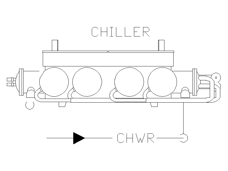 Chiller - Elevation View – free CAD block preview
