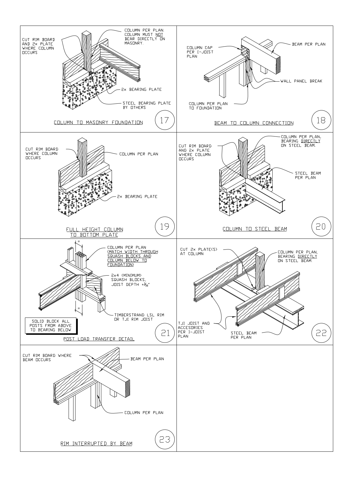 Column and Beam Connection Details – free CAD block preview