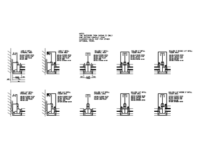 Curtain Wall Details - Set 1 CAD block preview