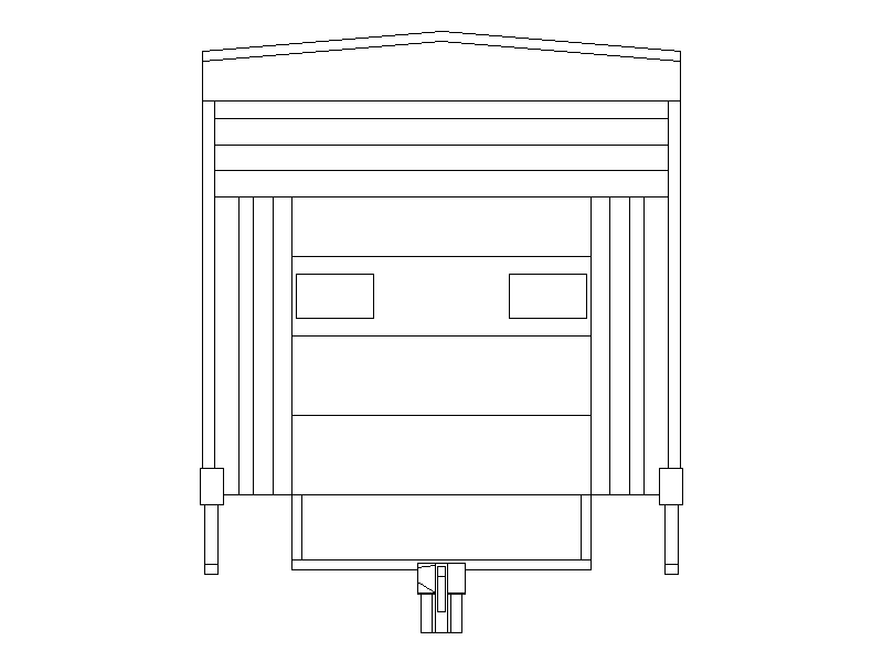 Dock Door Elevation – free CAD block preview