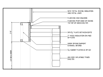 Dock Door Header Detail (Section) CAD block preview