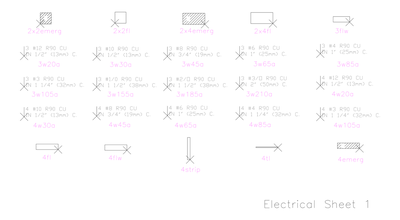 Electrical CAD Symbols - sheet 1.dwg preview