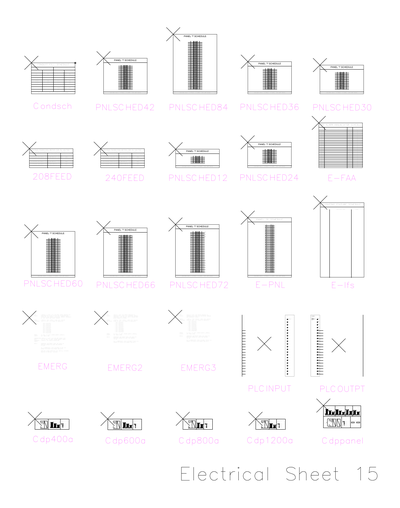 Electrical CAD Symbols - sheet 15.dwg preview