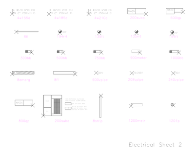 Electrical CAD Symbols - sheet 2.dwg preview