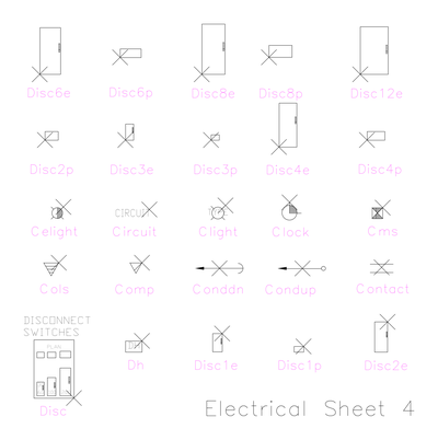 Electrical CAD Symbols - sheet 4.dwg preview