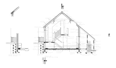House Cross Section – Infill Cottage CAD block preview
