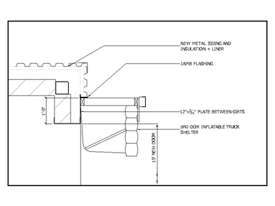 Loading Dock Door Detail CAD block preview