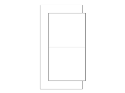 Loveseat - Plan View CAD block preview