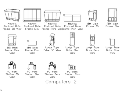 Mainframes and Workstations CAD block preview