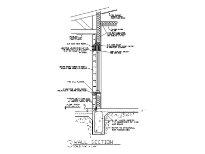 Masonry Wall Section with Window CAD block preview