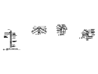 Ridge, Eave and Parapet Details CAD block preview