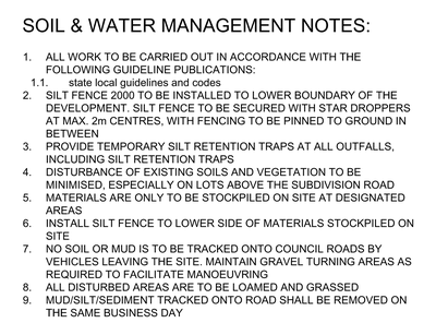 Soil and Water Management Notes CAD block preview
