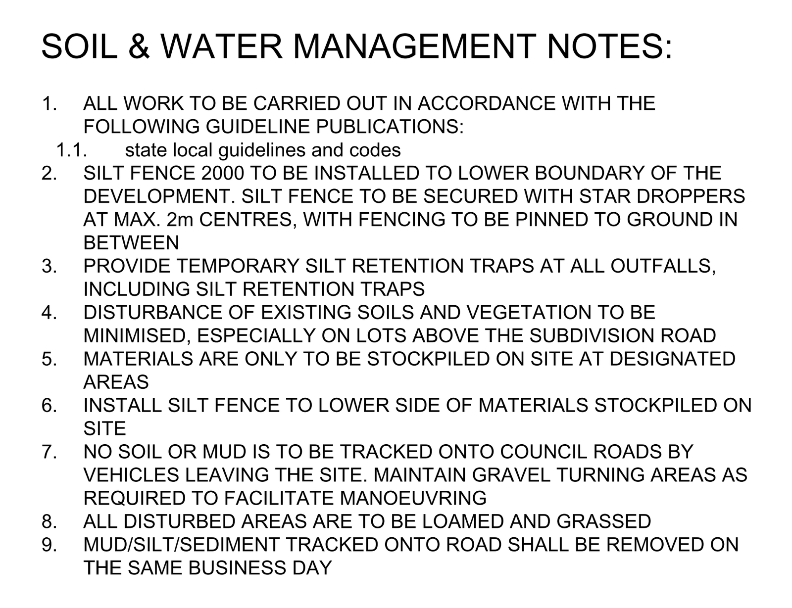 Soil and Water Management Notes – free CAD block preview