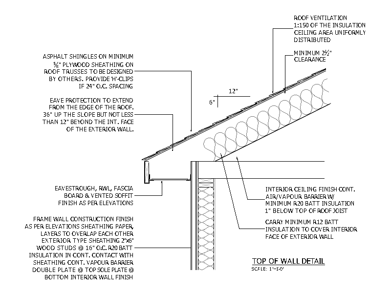 Top of Wall Detail – free CAD block preview