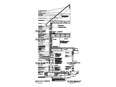 Typical Exterior Wall Details CAD block preview