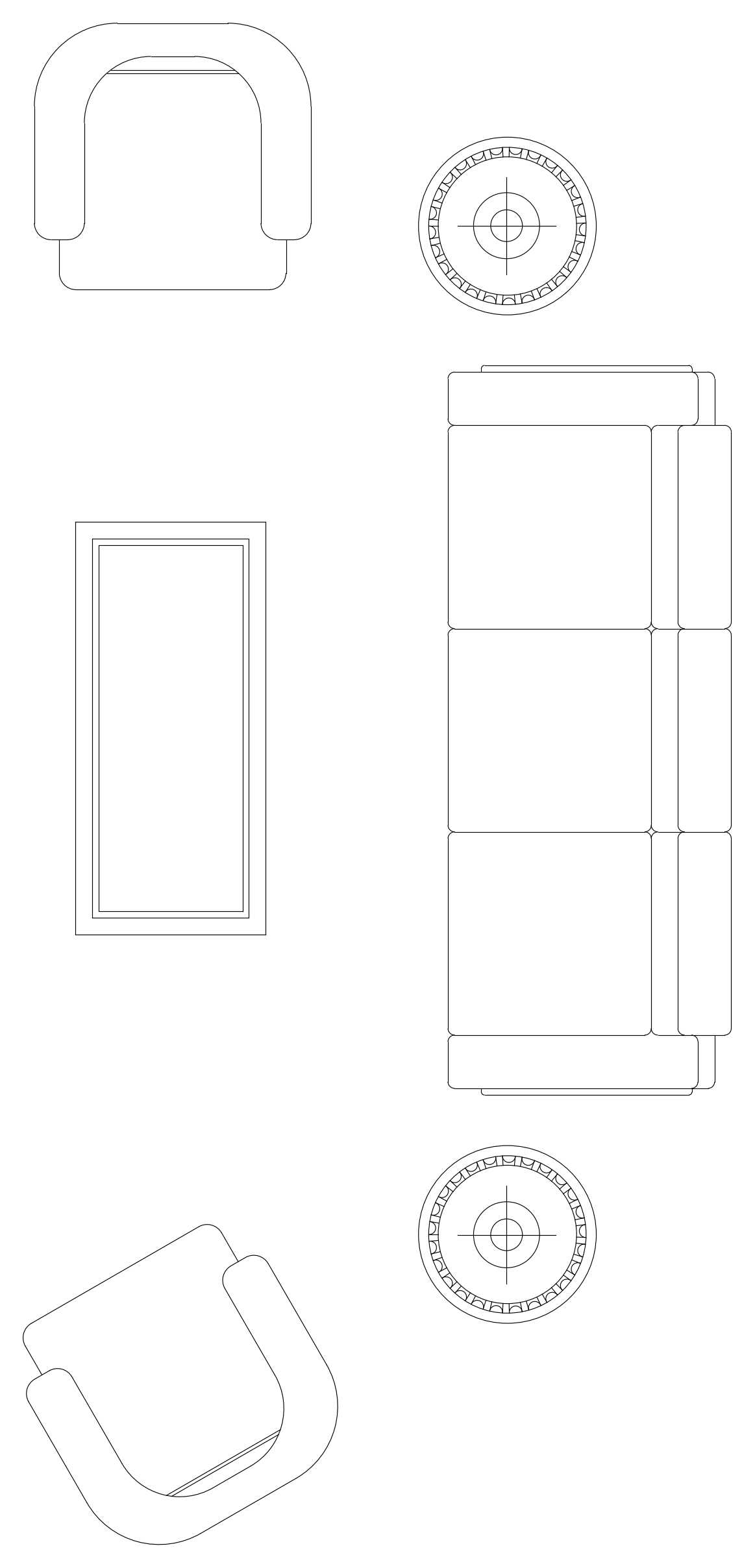 3 Seat Sofa with Two Armchairs - Plan View – free CAD block preview