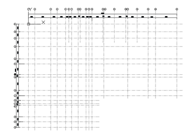 Architectural Project Grid - Floor Plan Example CAD block preview