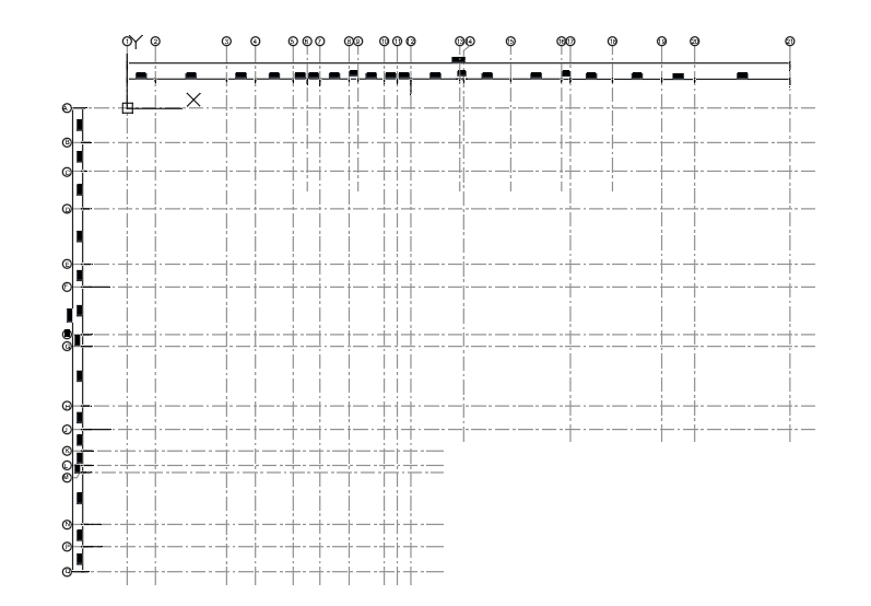Architectural Project Grid - Floor Plan Example – free CAD block preview