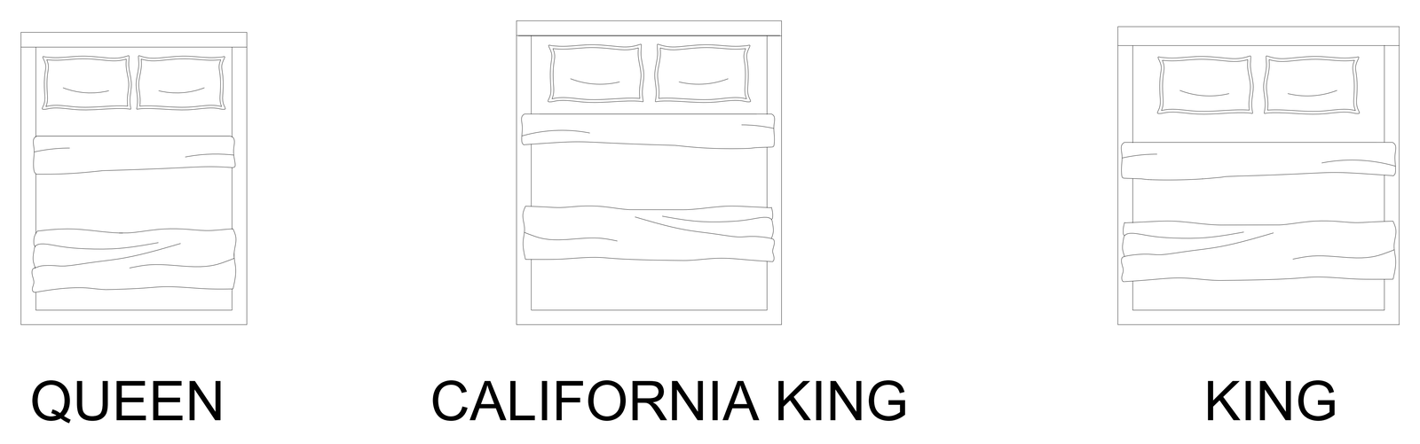 Bed Plans – free CAD block preview