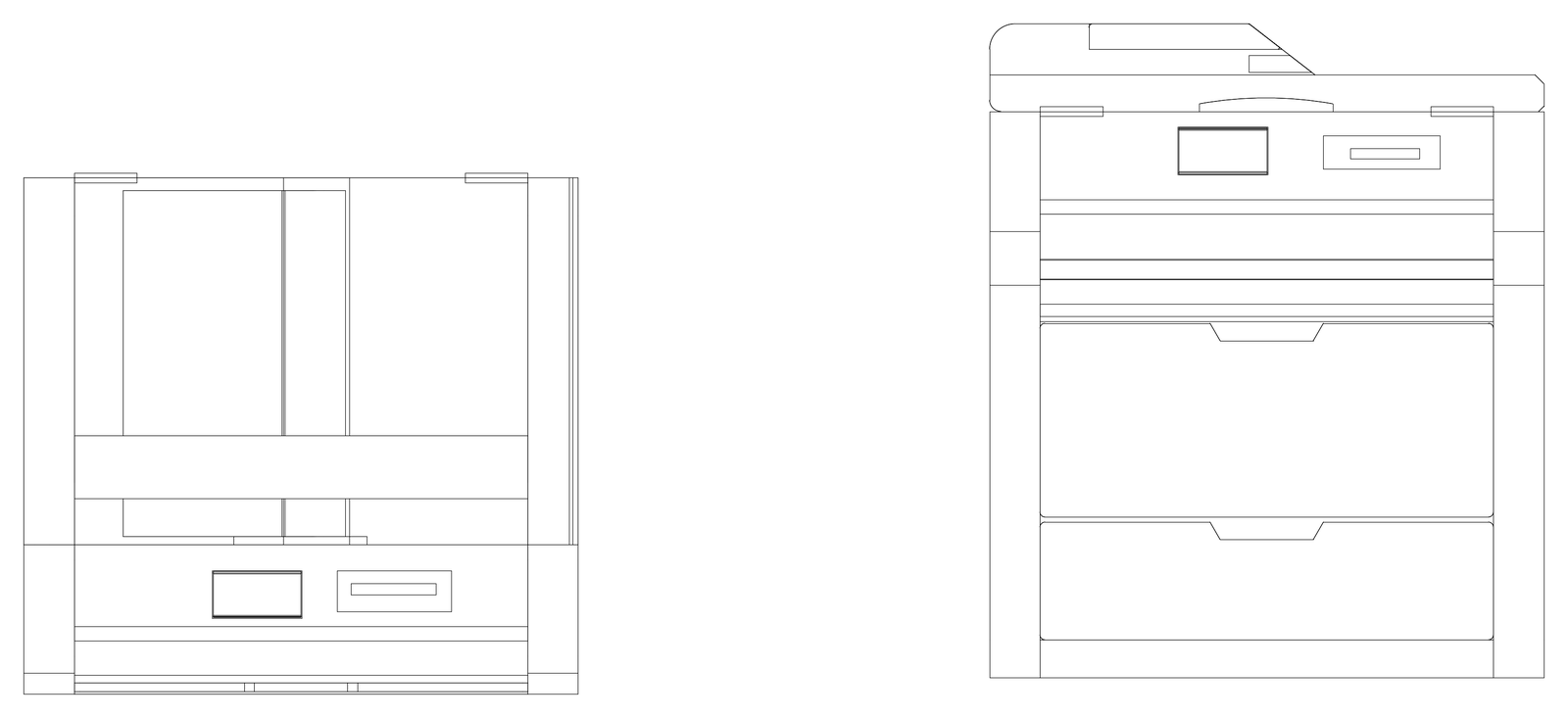 Bench Top Printer – free CAD block preview