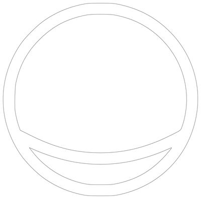 Circular Tub Chair - Plan View CAD block preview
