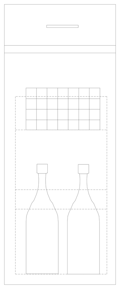 Drinks Fridge CAD block preview