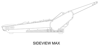 grandMA3 Compact Lighting Console - Side View Max Tilt.dwg preview
