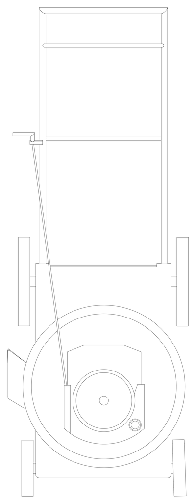 Lawn Mower Plan View CAD block preview