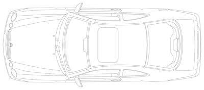 Mercedes-Benz Sedan - Plan View CAD block preview