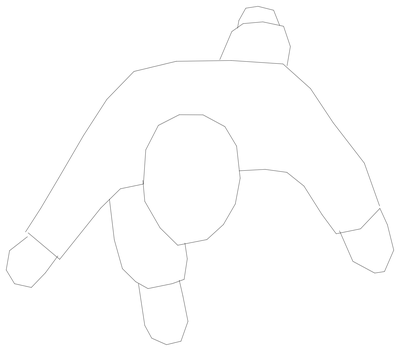 Person in Plan View CAD block preview