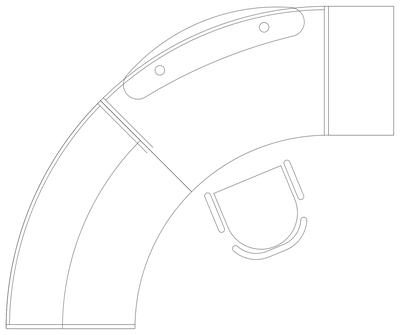 Reception Desk Plan 01 CAD block preview