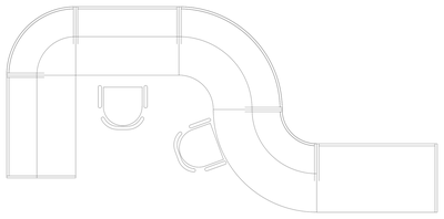 Reception Desk Plan 02 CAD block preview