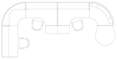 Reception Desk Plan 03 CAD block preview
