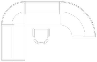 Reception Desk Plan 08 CAD block preview
