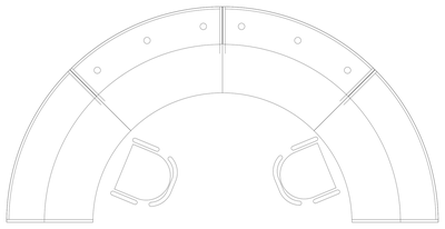 Reception Desk Plan 09 CAD block preview