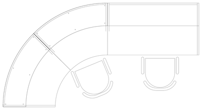 Reception Desk Plan 11 CAD block preview