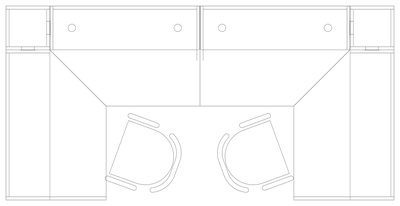 Reception Desk Plan 17 CAD block preview