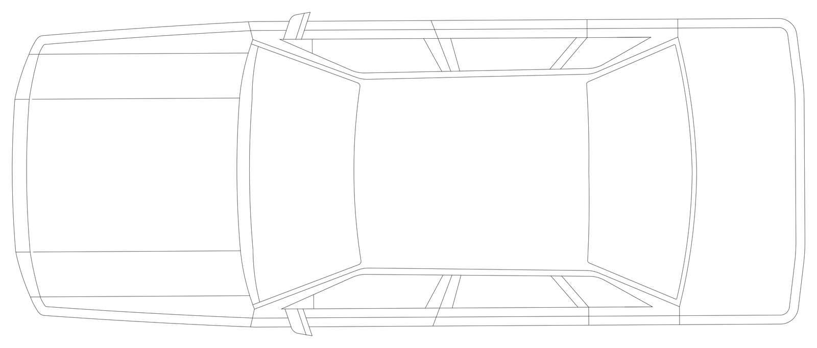 Sedan - Plan View – free CAD block preview