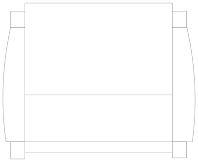 Sofa - Plan View CAD block preview