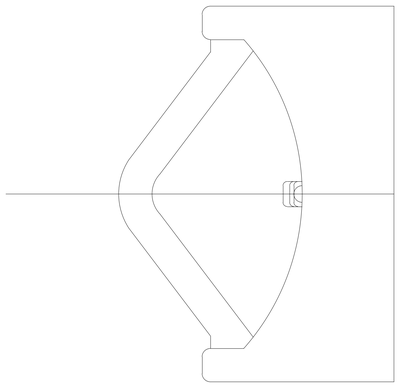 Urinal - Plan View CAD block preview