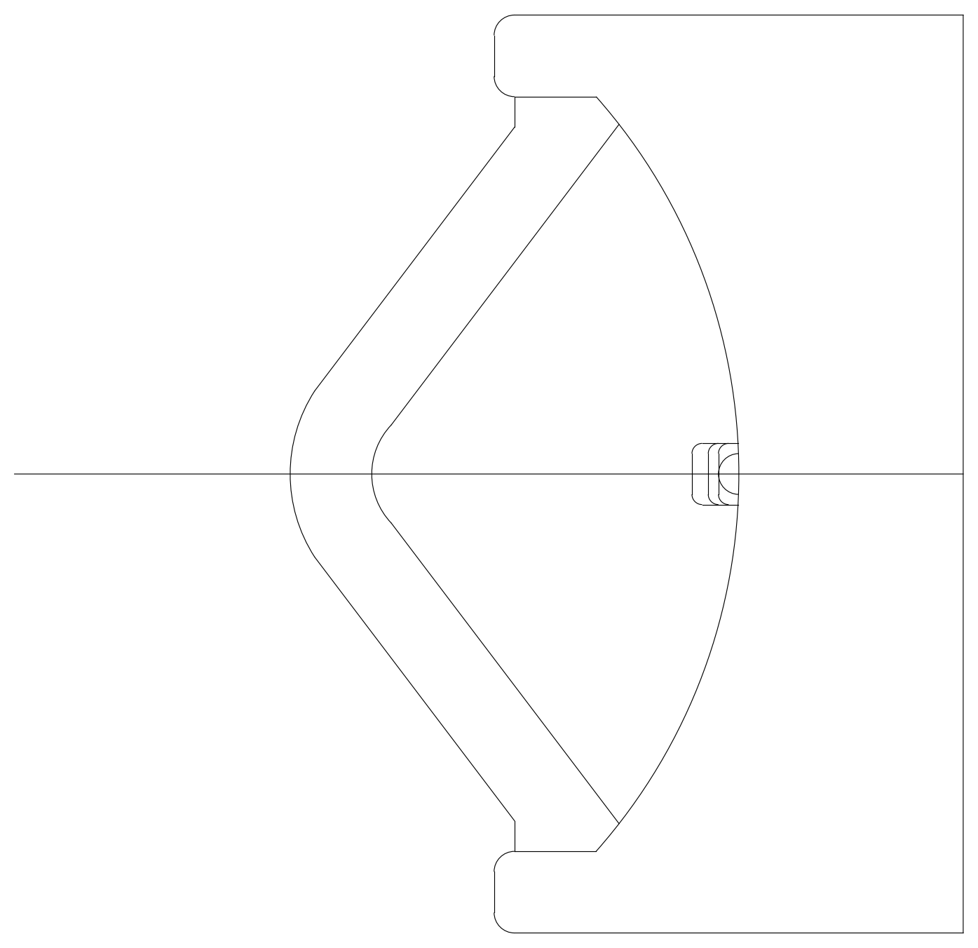 Urinal - Plan View – free CAD block preview