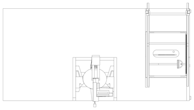 Workbench With Table Saw Plan View CAD block preview