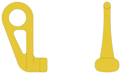 Container Lifting Lug CAD block preview