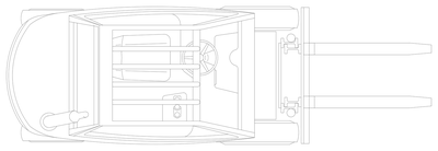 Forklift 5K - Plan View CAD block preview