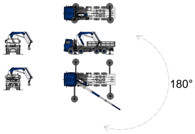 HIAB Crane Truck CAD block preview