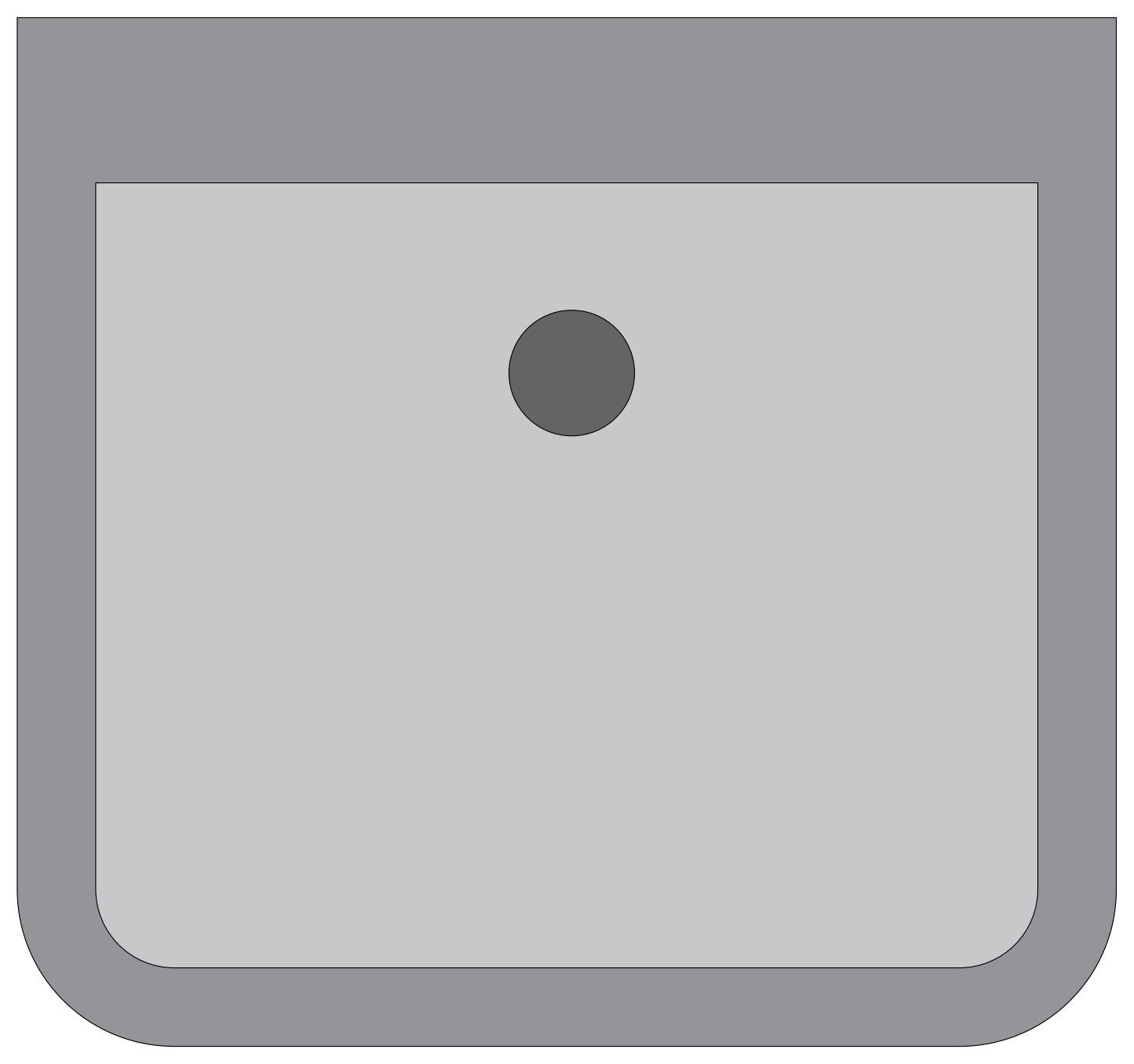 Laundry Tub - Plan View – free CAD block preview