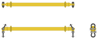Modulift Spreader Beam 24t-250t CAD block preview