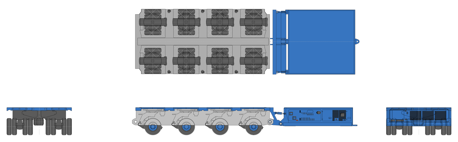 Nicolas SPMT Modular Transporter – free CAD block preview