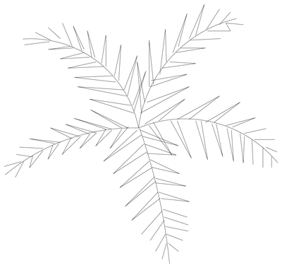 Palm Tree - Plan View CAD block preview