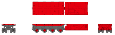 Scheuerle SPMT Modular Transporter CAD block preview